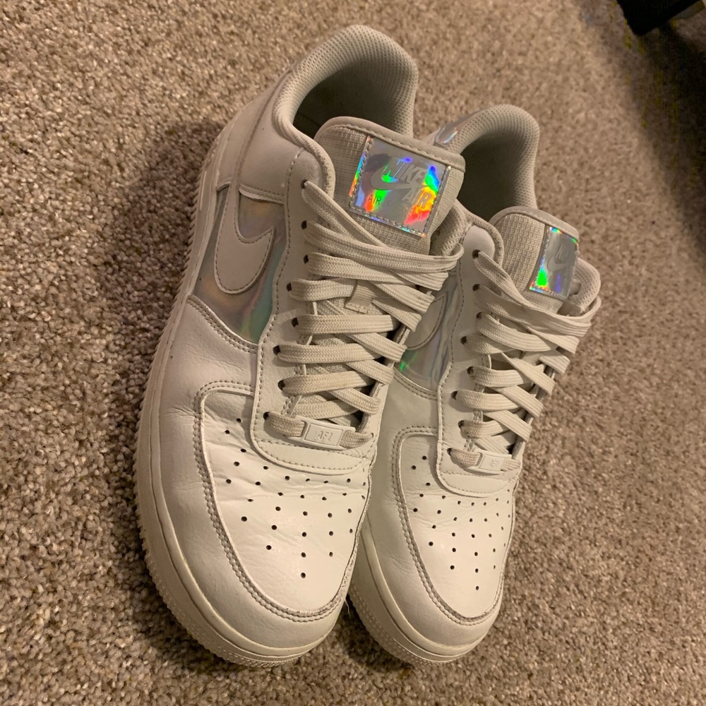 WHITE Nike Air Force 1 size 10